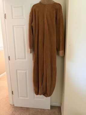 Hot Topic Brown Plush Onesie Jumpsuit